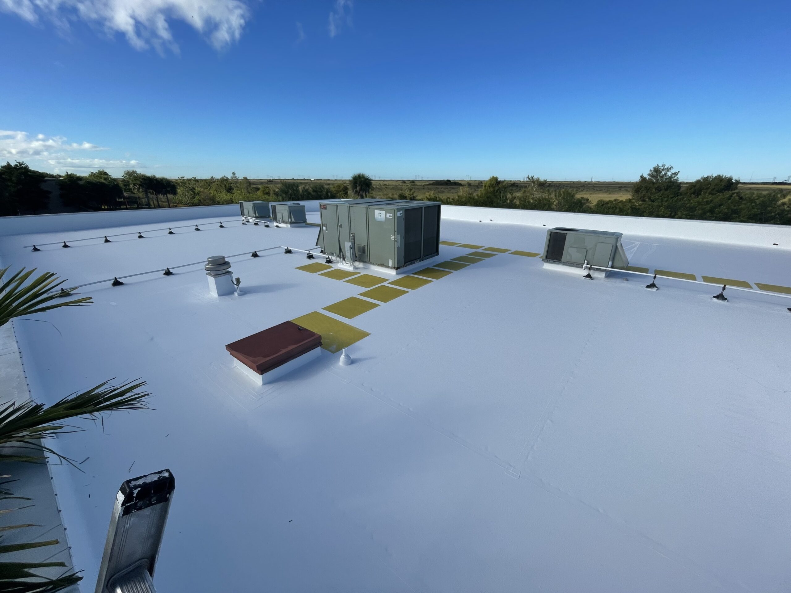 silicone coating done by lakewood commercial roofer